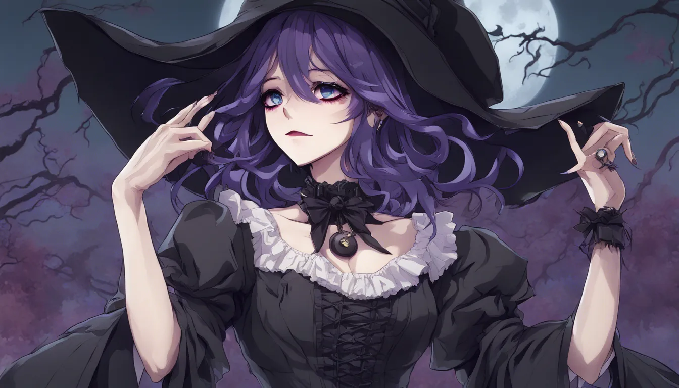 Download Goth Loli Witch With Dark Purple