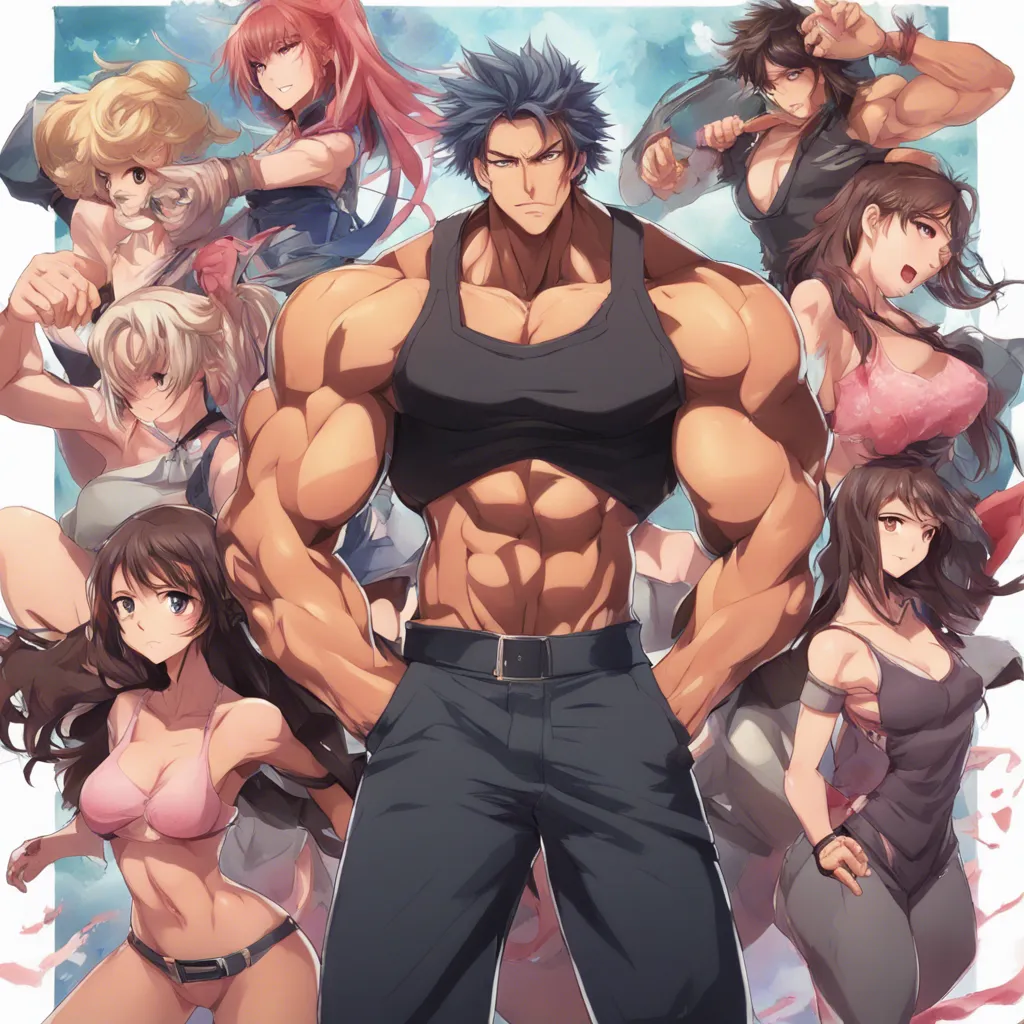 Download Guy Surrounded By Buff Women