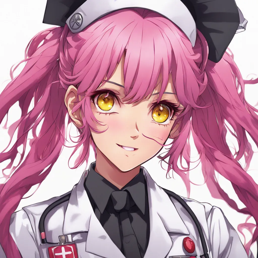 Download Halloween Nurse Anime Pink Hair Yellow