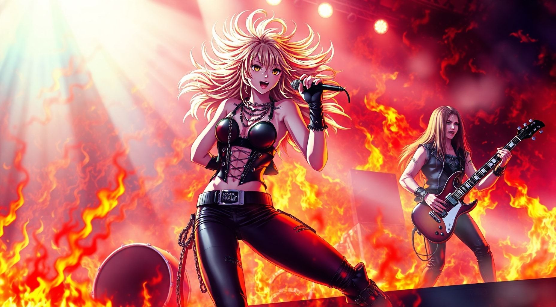 Download Heavy Metal Band On A Fiery