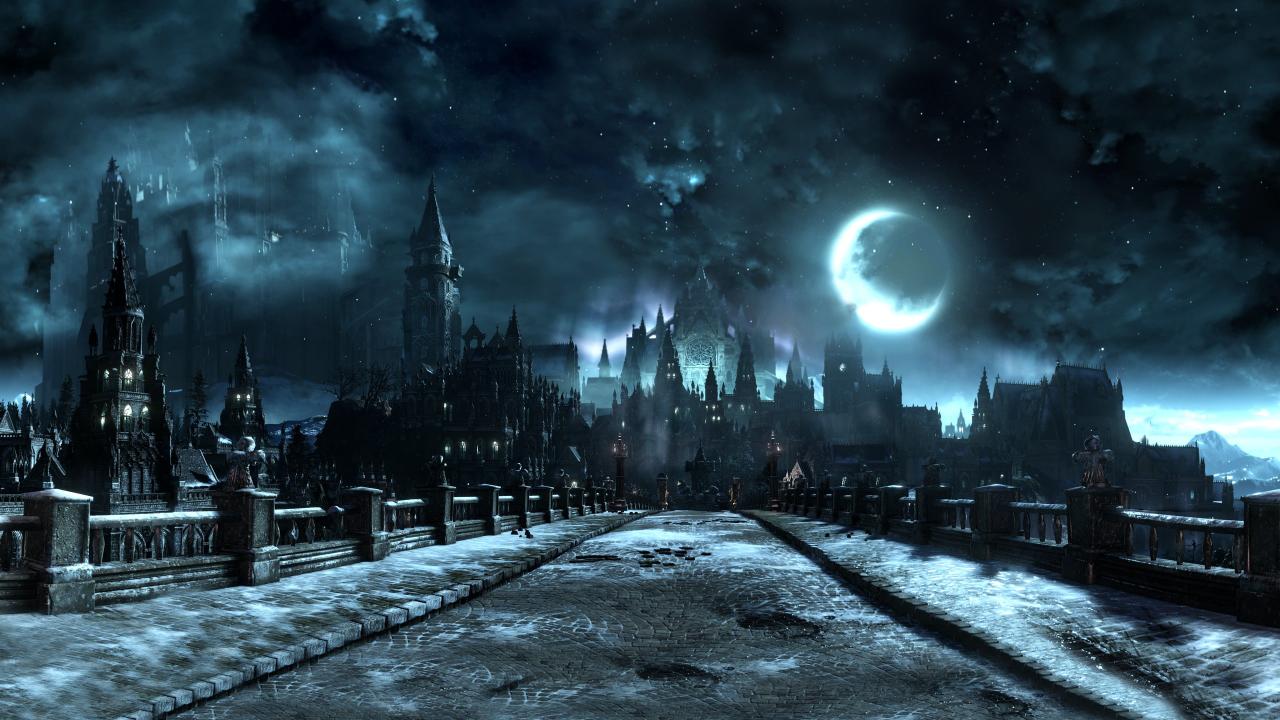 Download 2560x1440 px bridge castle