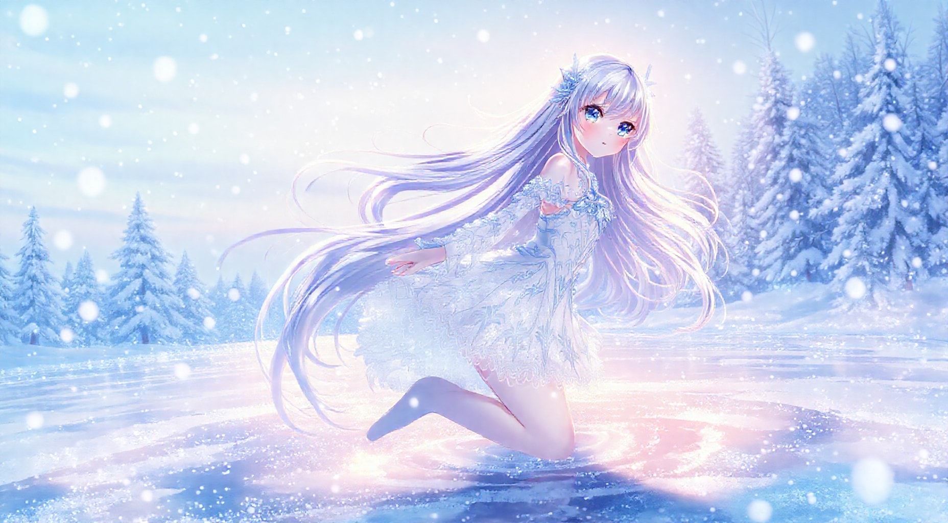 Download Ice Anime Girl