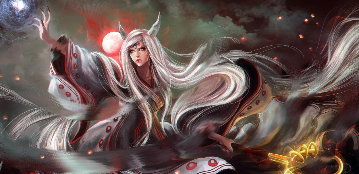 Download woman with white haired