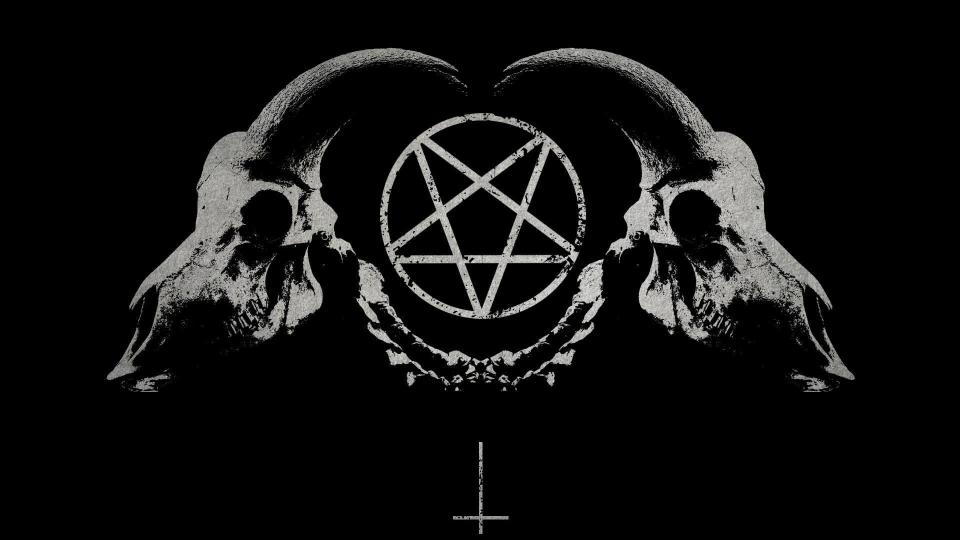 Download pentagram illustration skull Satan