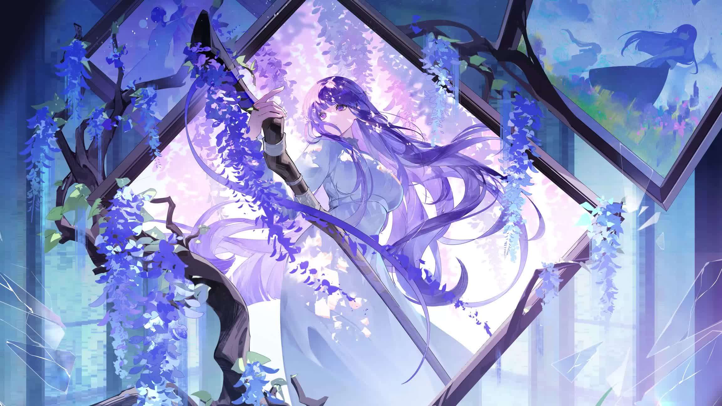 Download Wisteria Girl in the Painting