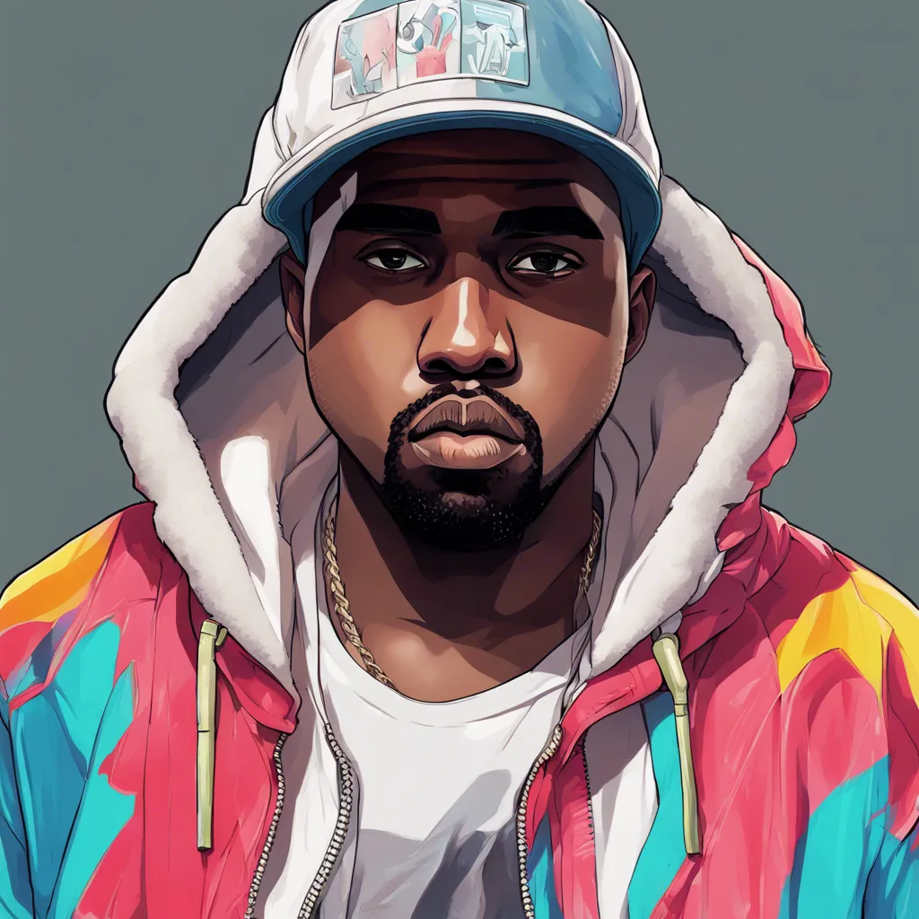 Download Kanye West Wearing A Hoodie And