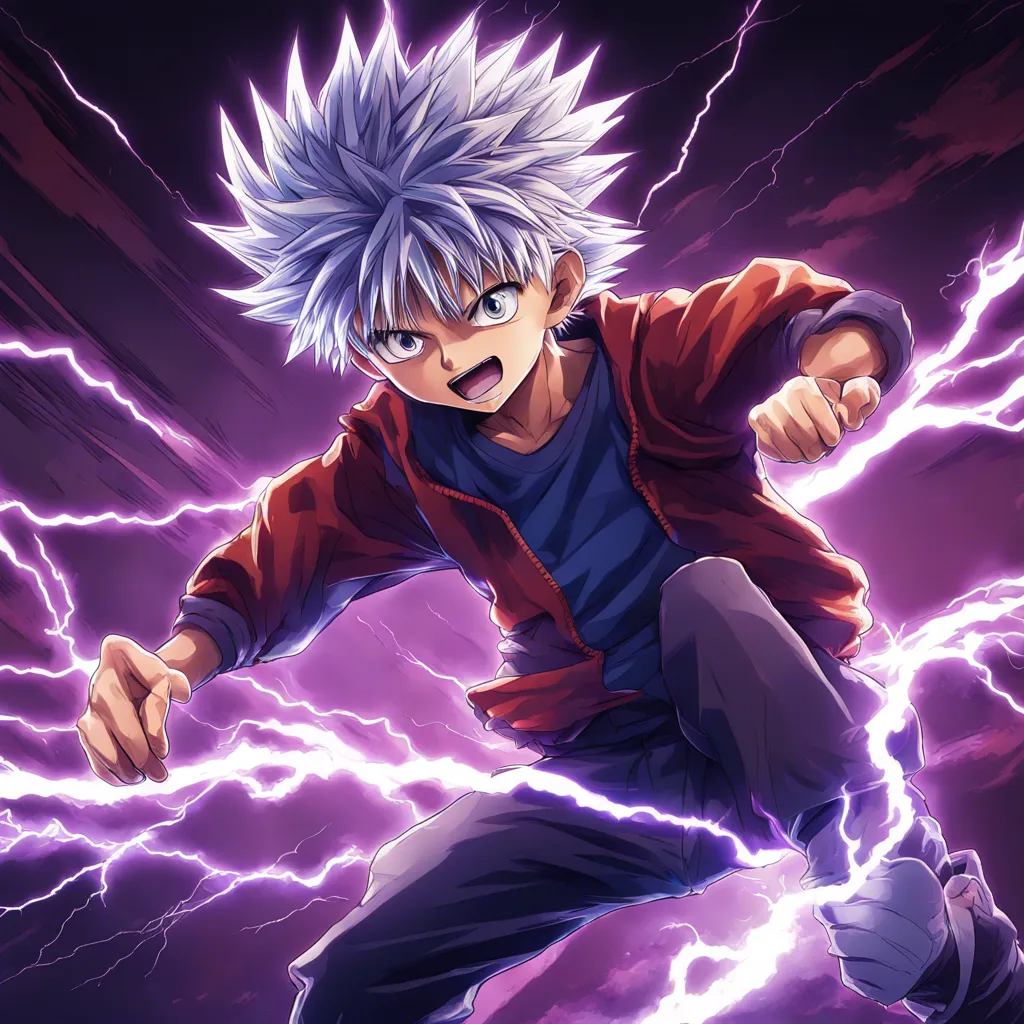 Download Killua From Hunter X Hunter Launching