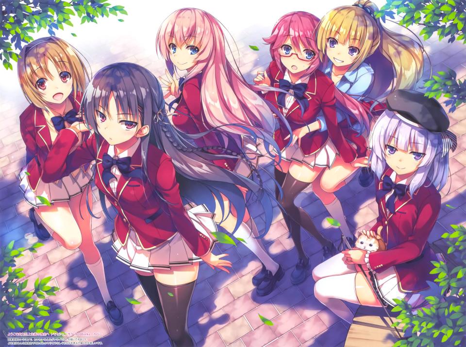 Download six girl students anime