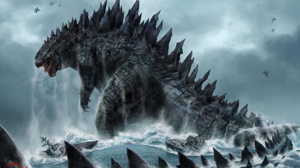 Download Godzilla  fantasy art