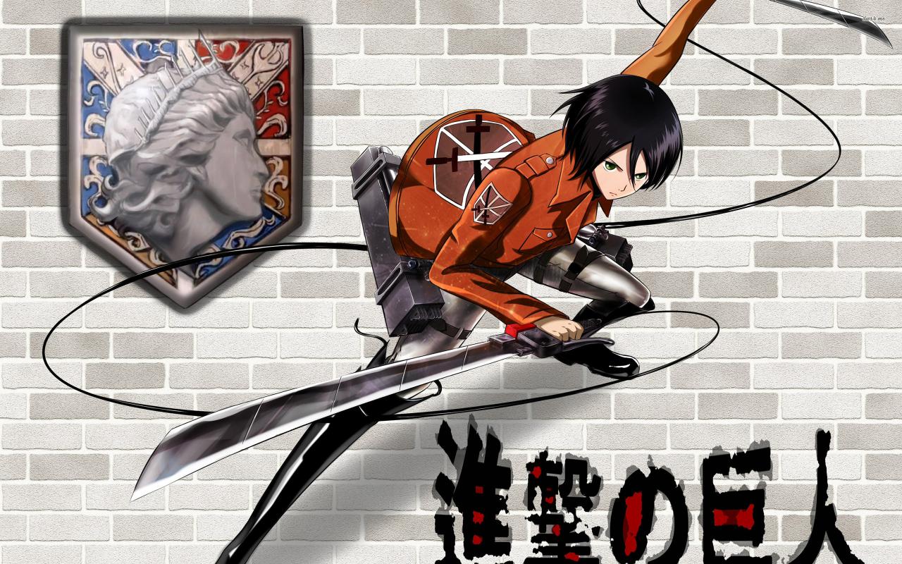 Download Mikasa Ackerman Eren Yeager Armin Arlert