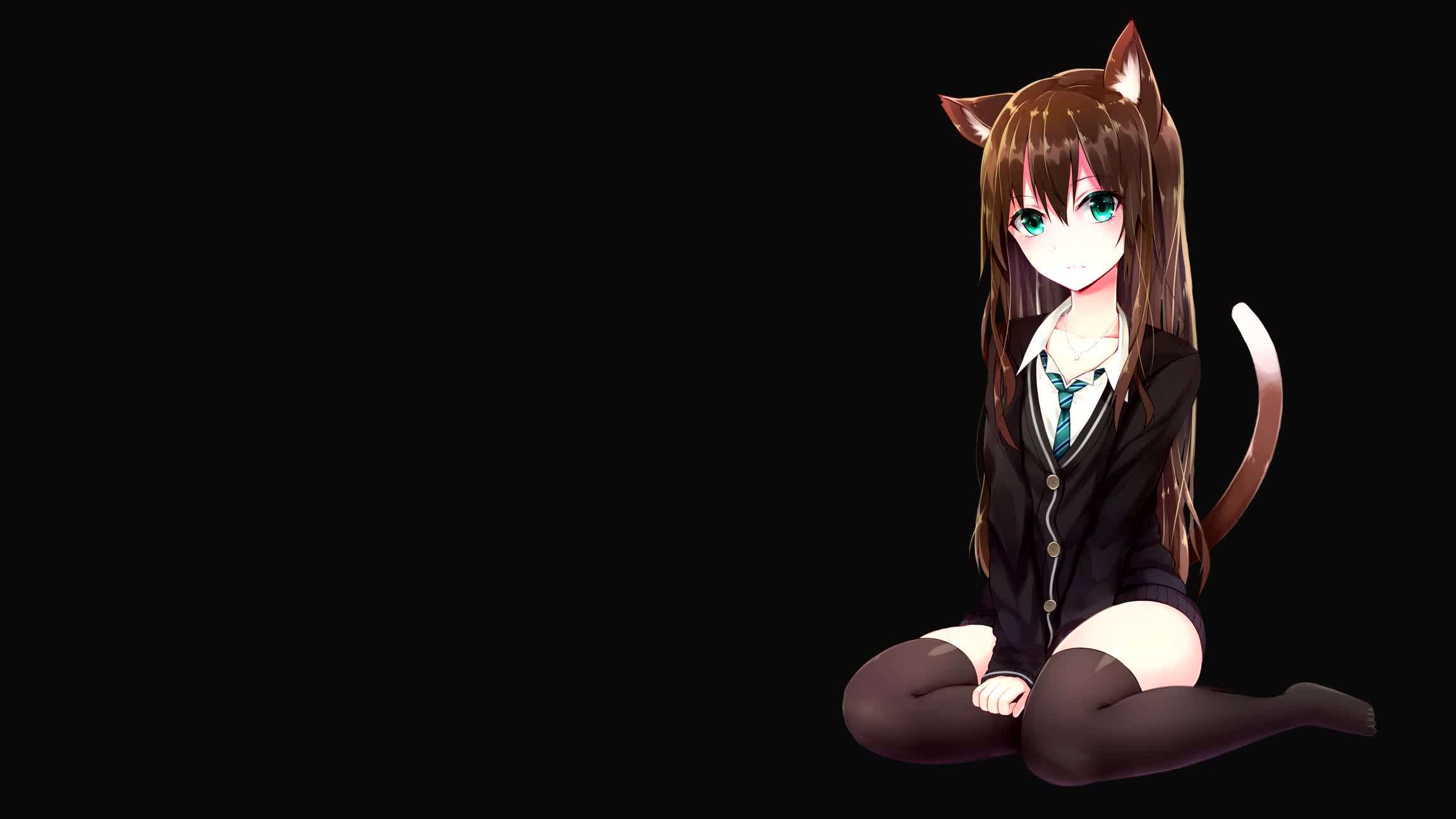 Download Neko Girl With Brown Hair