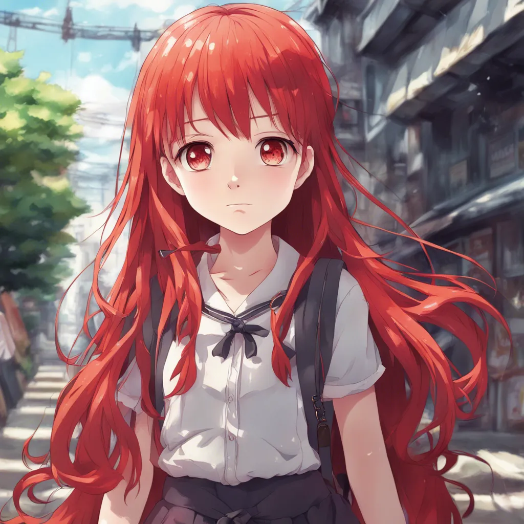 Download Little Redhaired Girl With Long Hair