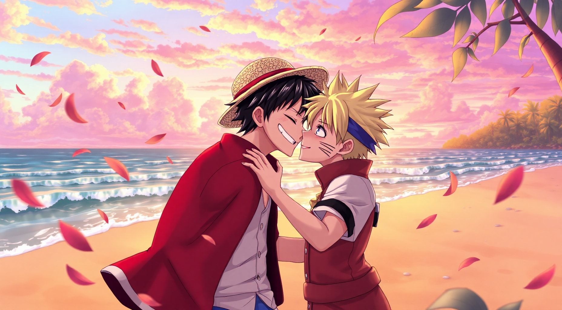 Download Luffy Kissing Naruto