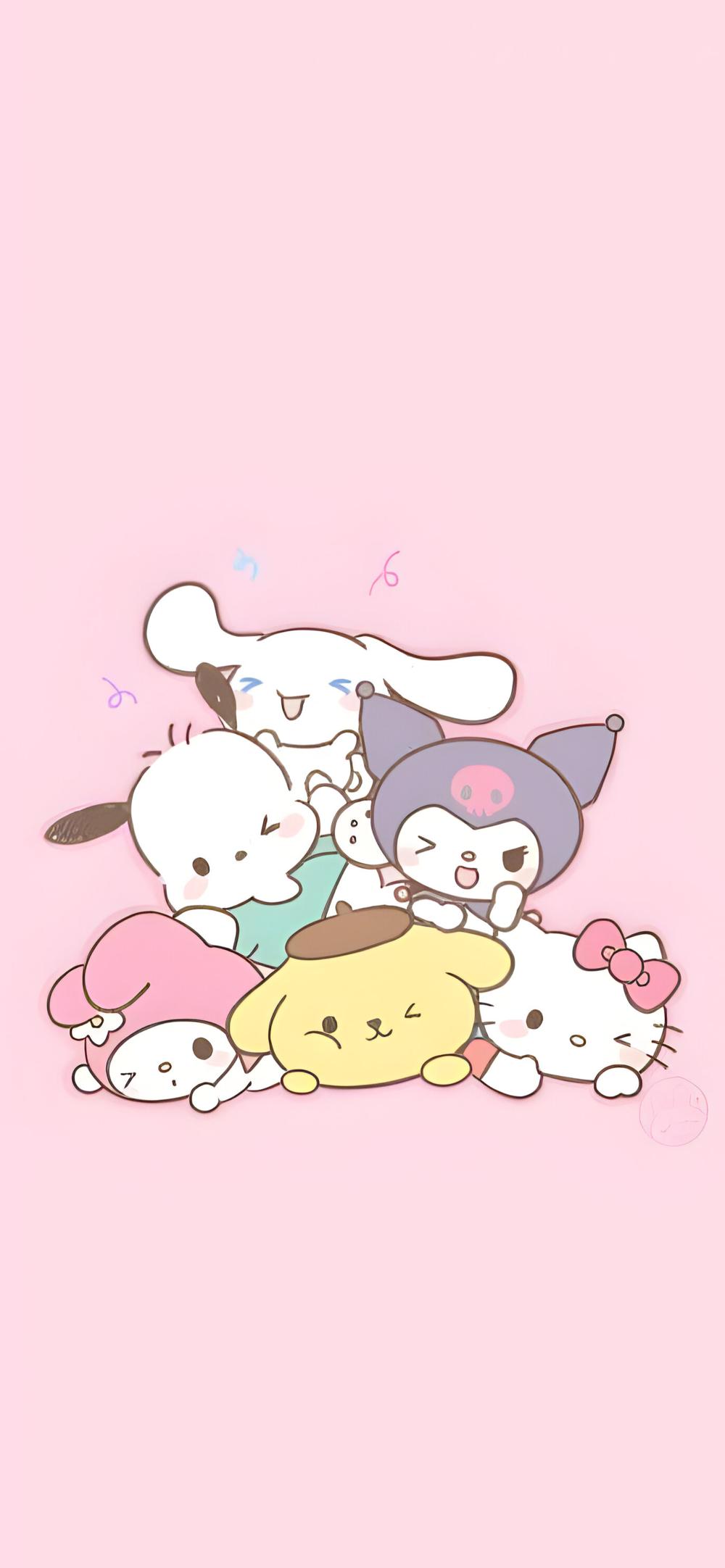 Download Sanrio Cute Characters Pink