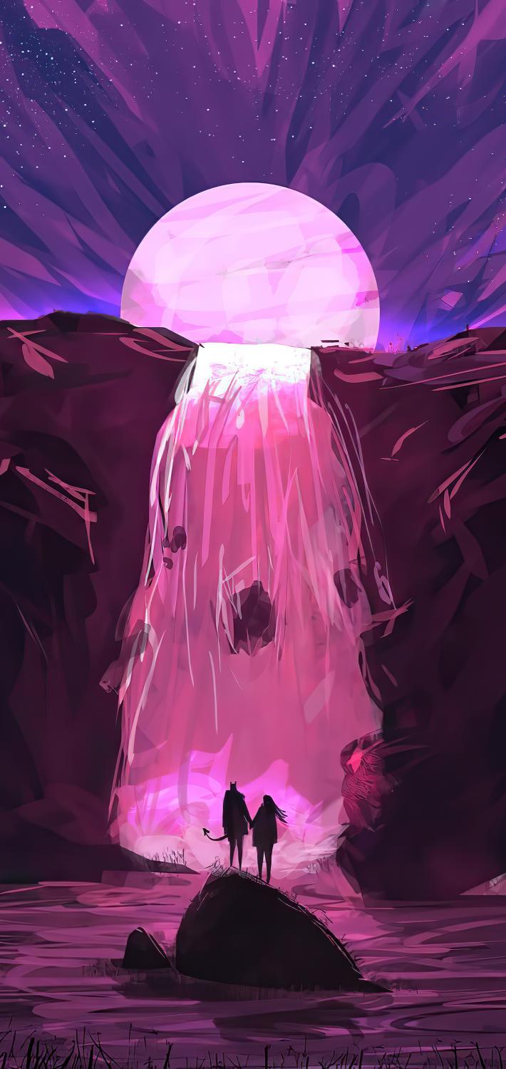 Download Aesthetic Magic Waterfall Art