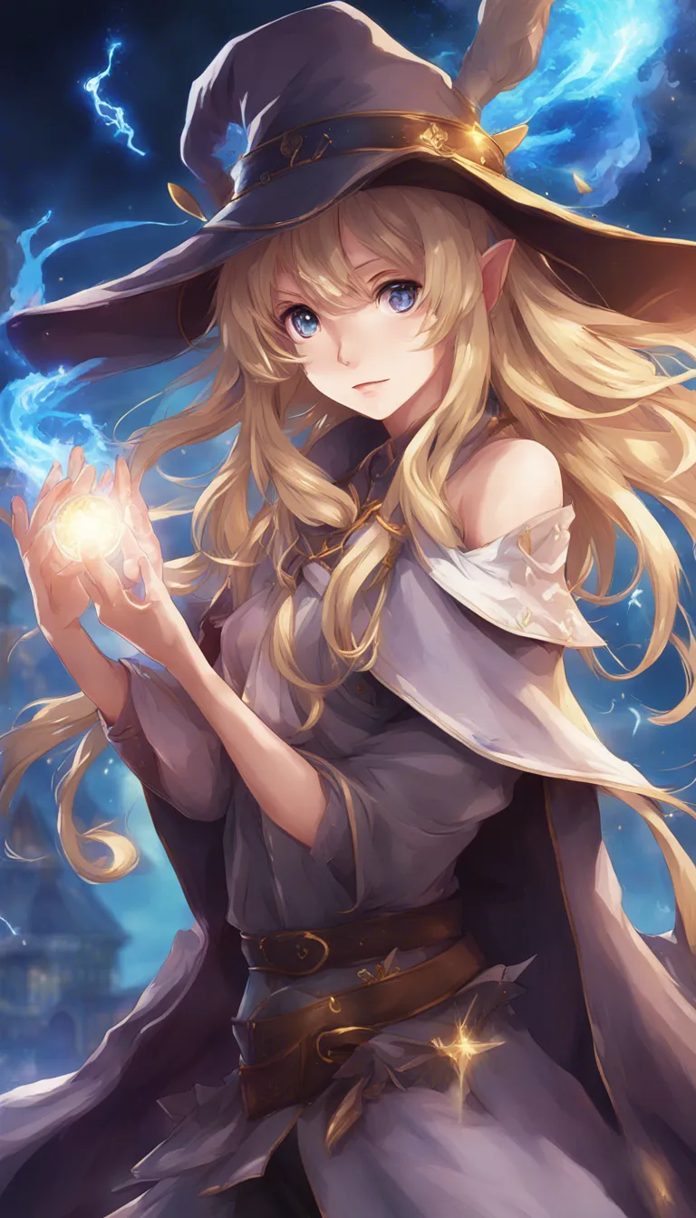 Download Mage Dark Blonde Hair Wizard Hat