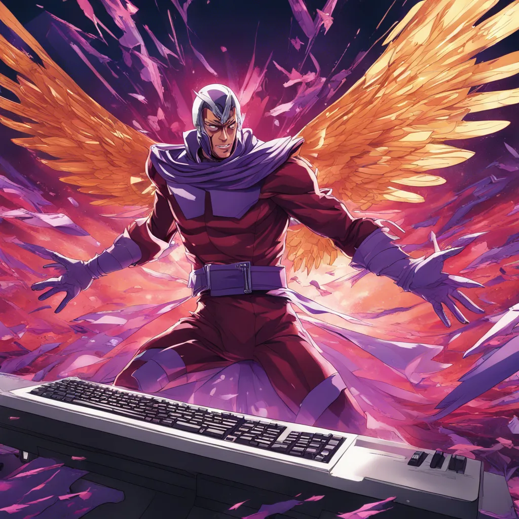 Download Magneto Flying With His Arms Spread