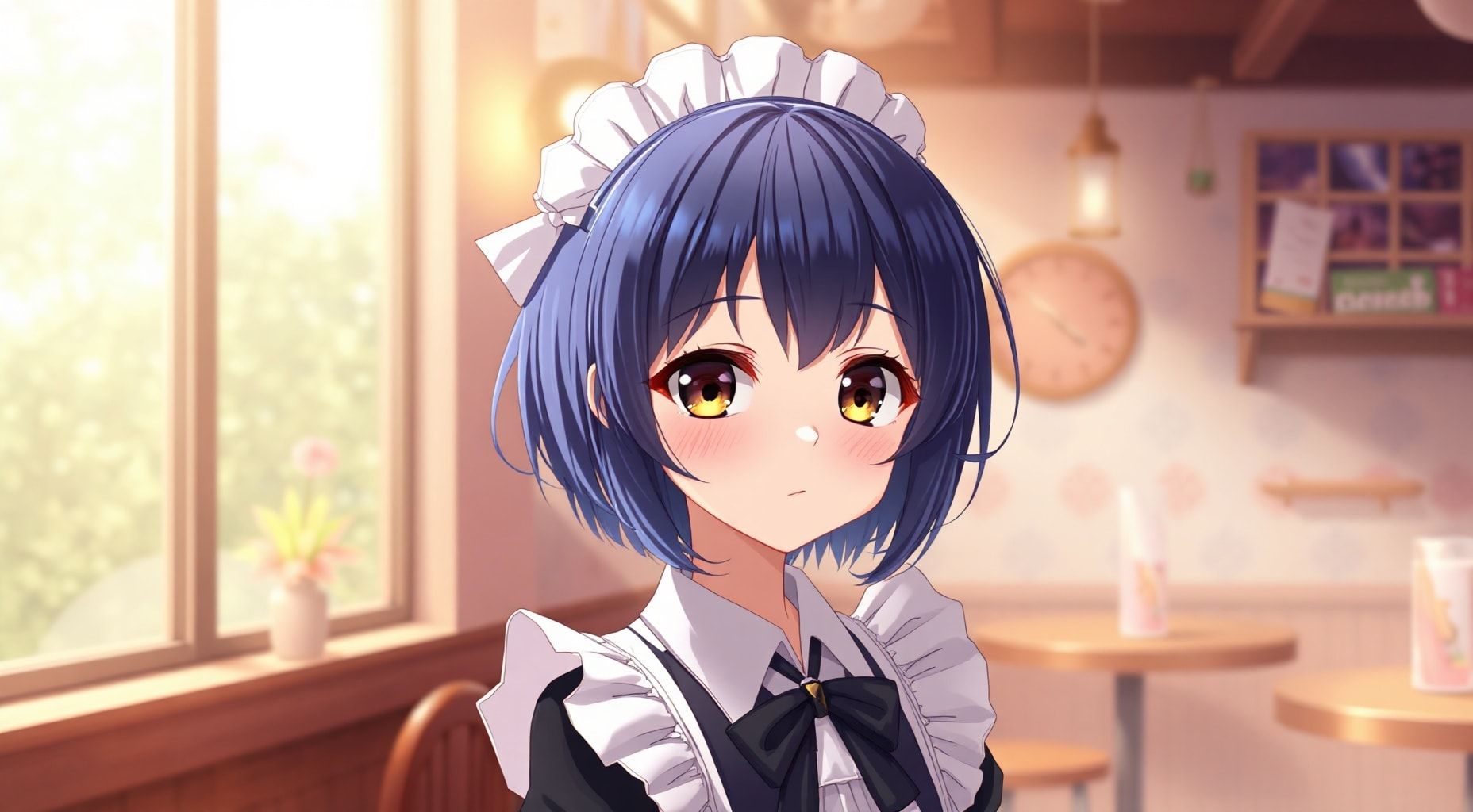 Download Maid Short Short Hair Dark Blue