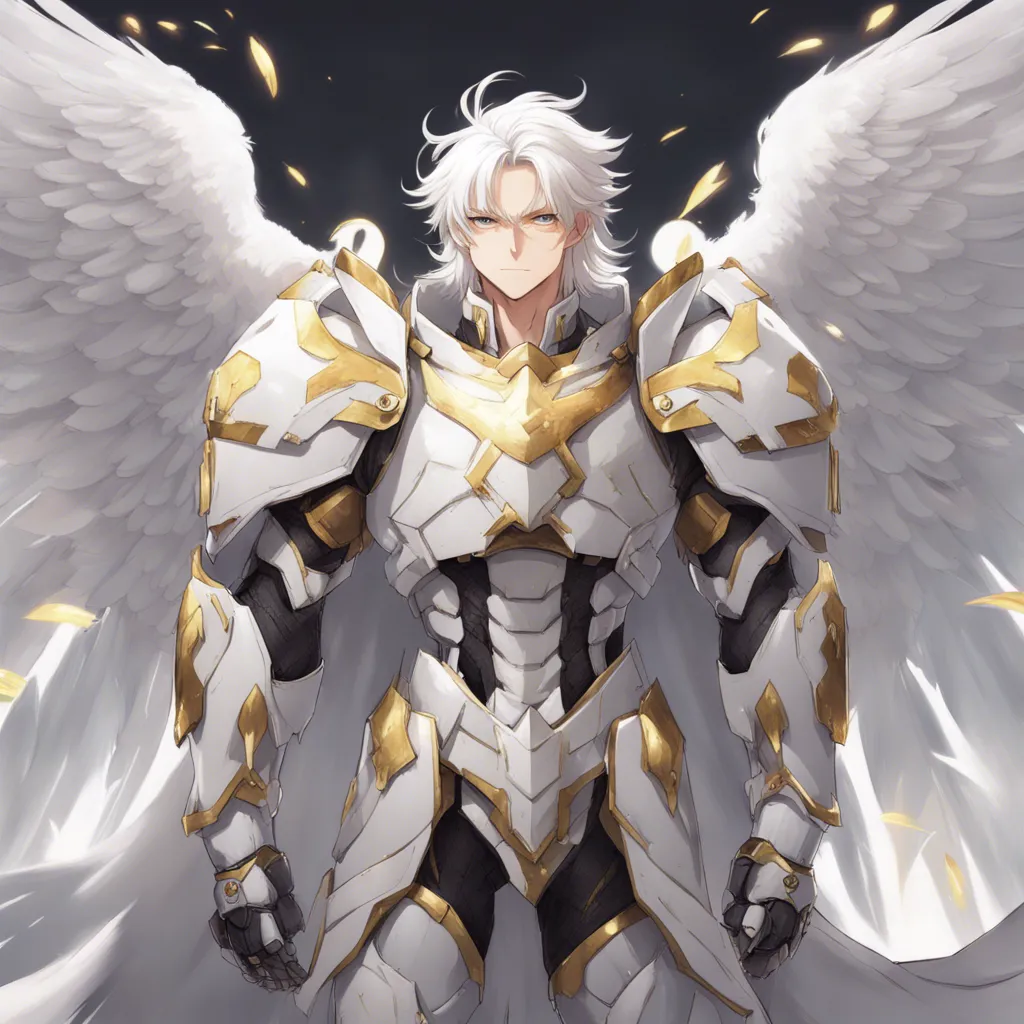 Download Male Angel With Wide Shoulders Marble