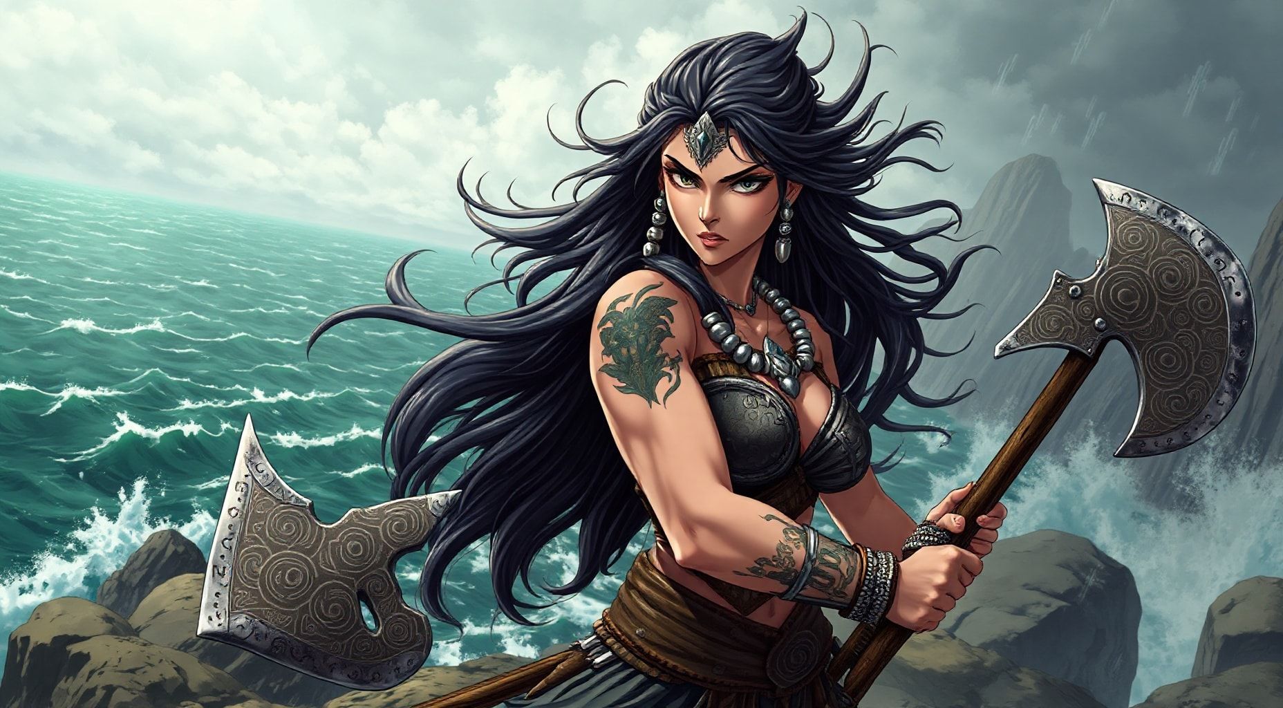 Download Maori Viking Female Warrior