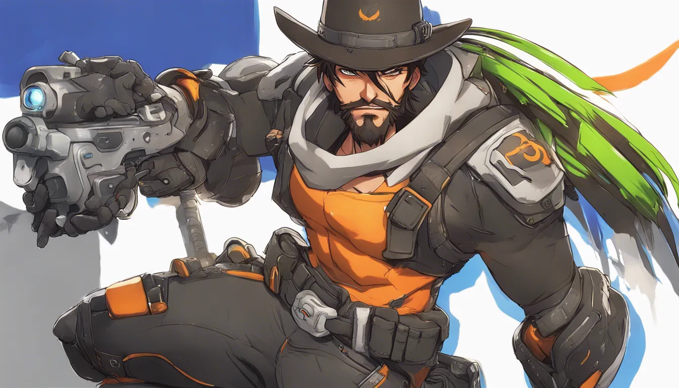 Download Mcree In Overwatch Art Style Make