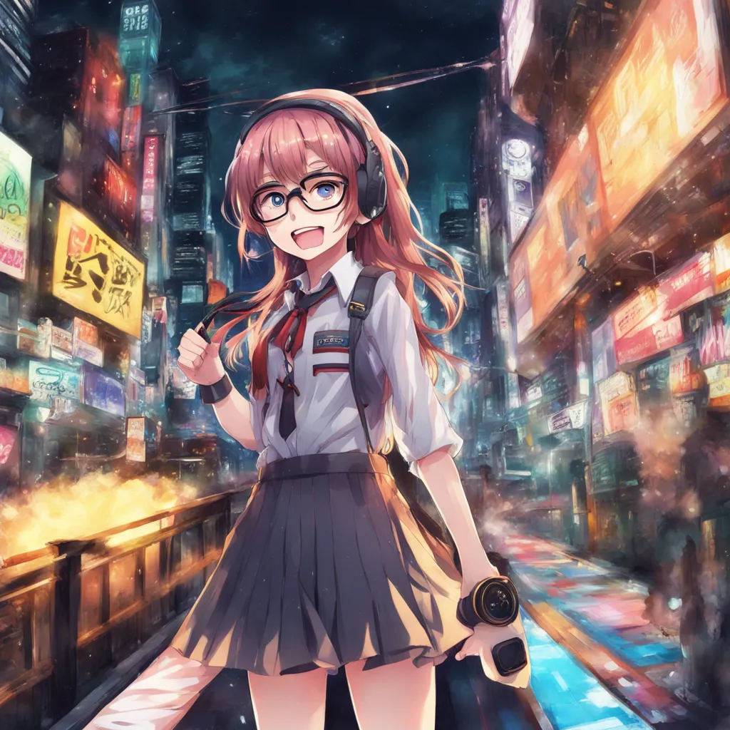 Download Nerdy Anime Girl Full Body