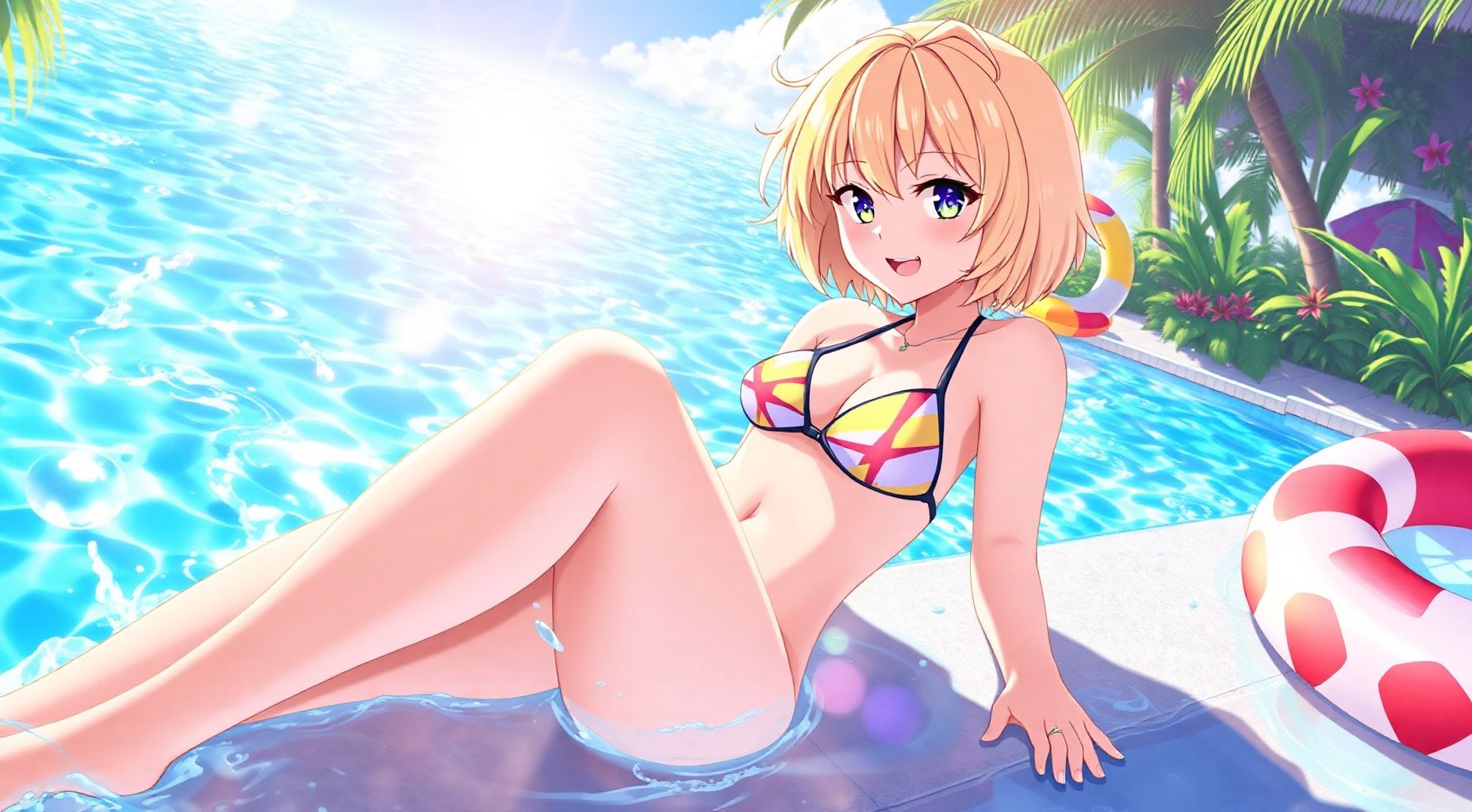 Download Nsfw Bikini Very Short Hair Blonde