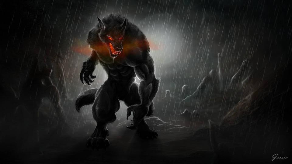 Download werewolf illustration werewolves dark