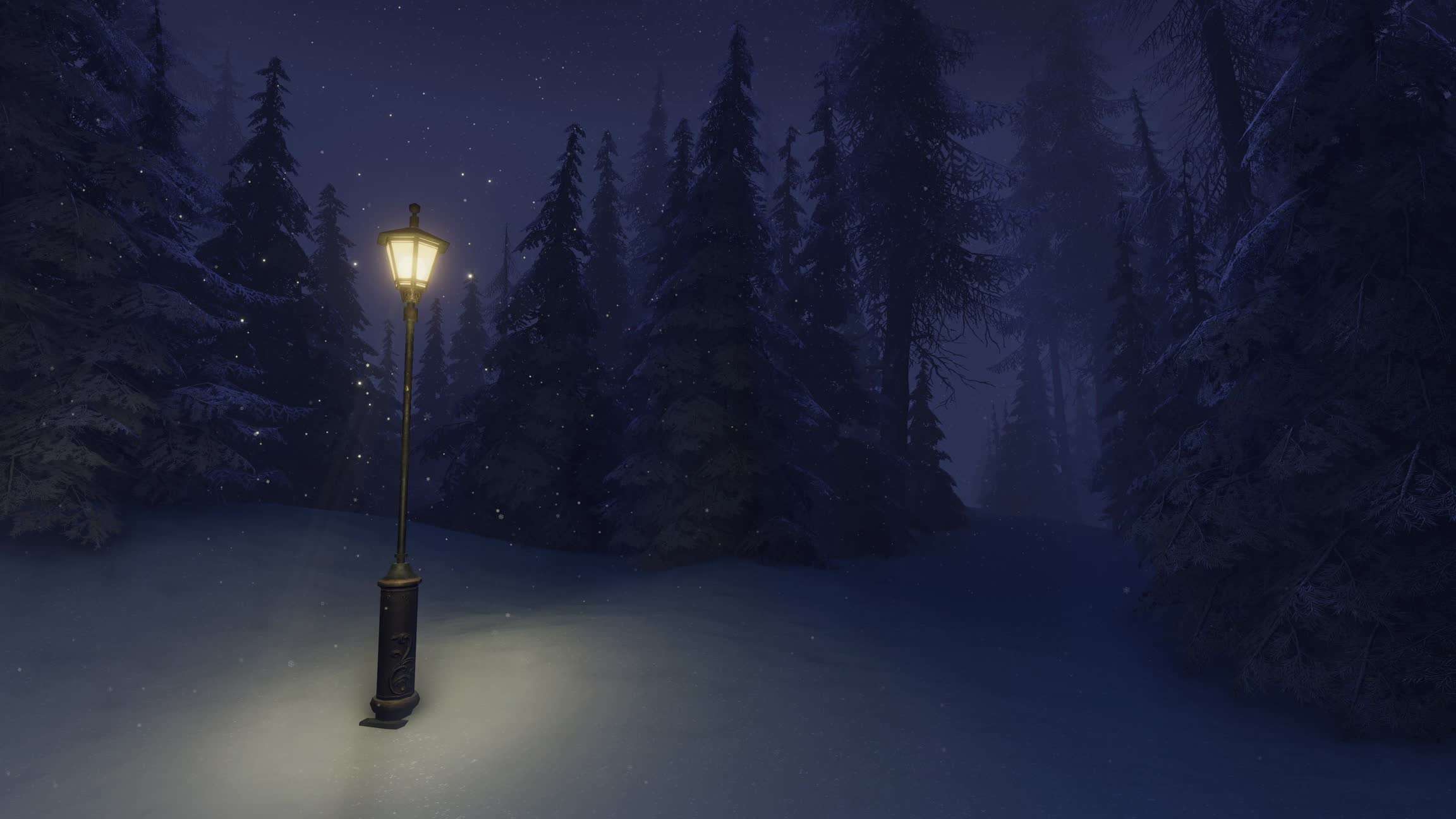 Download Snowy Winter Lantern