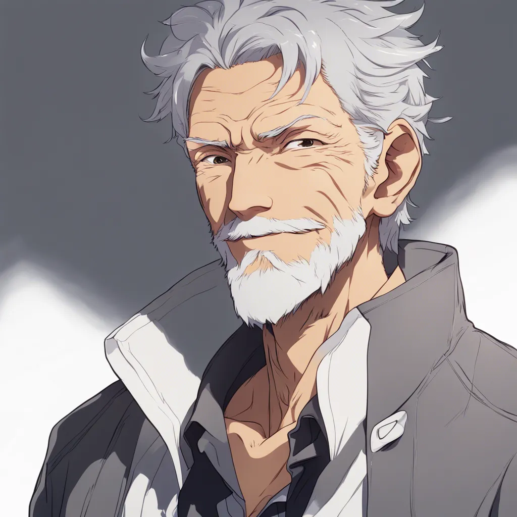 Download Older Man Gray Hair Smile Light