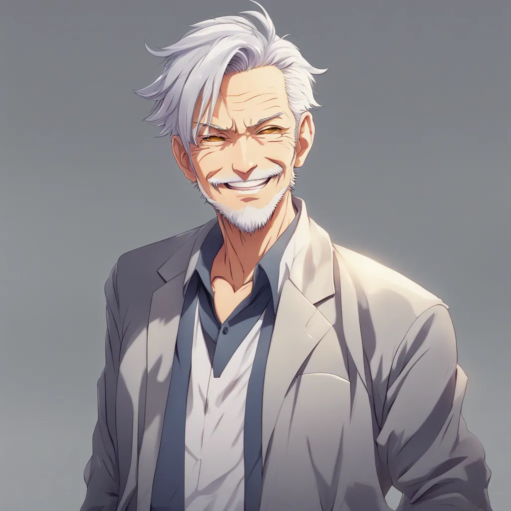 Download Older Man Gray Hair Smile Light