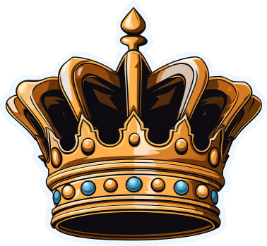 Download Gold Monarch Crown Sticker