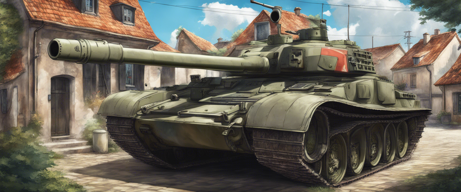 Download Photorealistic T72 Tank French Village