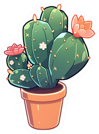 Download Prickly Pear Cactus Plant Sticker