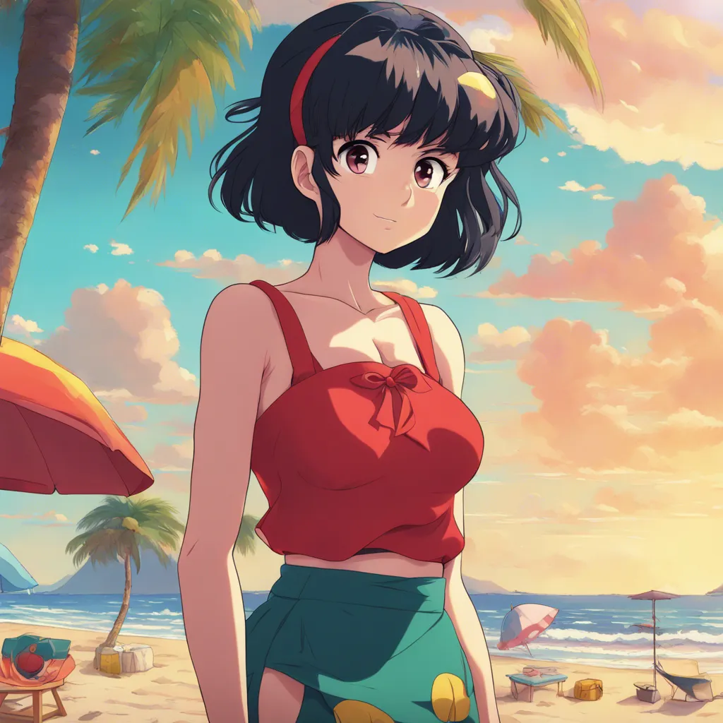 Download Ranma Saotome Female At The Beach