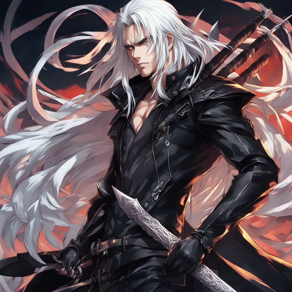 Download Serene Male Assassin With Long White