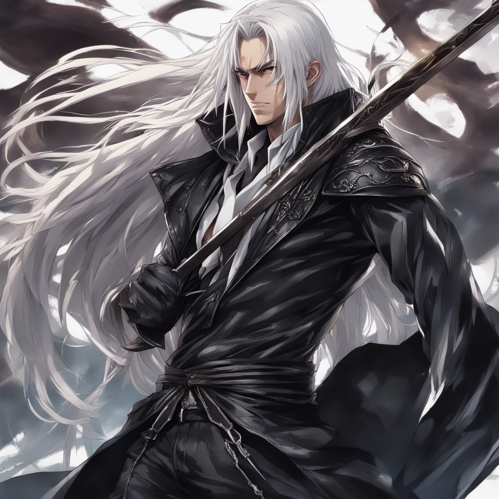 Download Serene Male Assassin With Long White