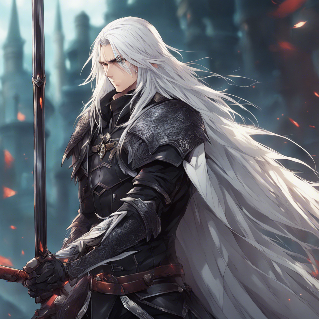 Download Serene Male Assassin With Long White