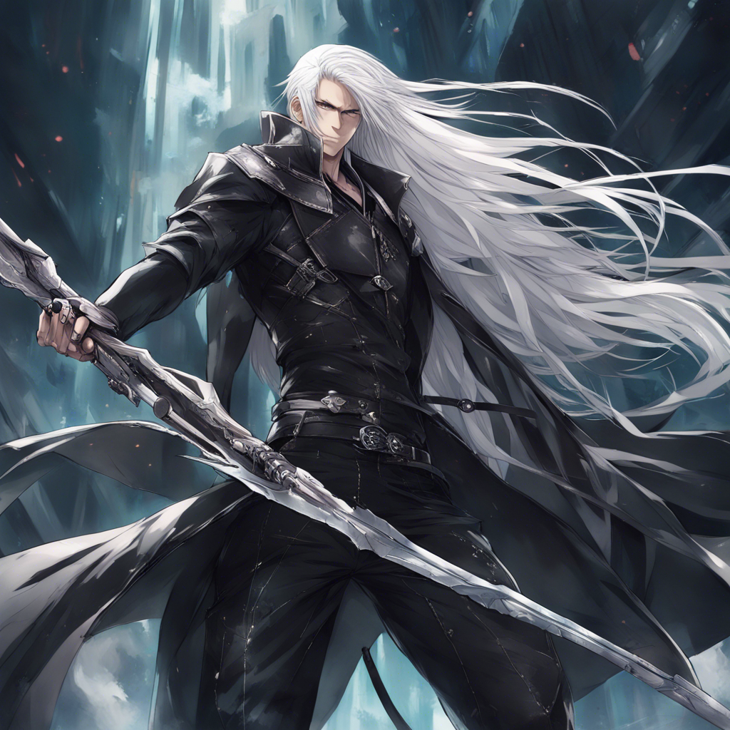 Download Serene Male Assassin With Long White