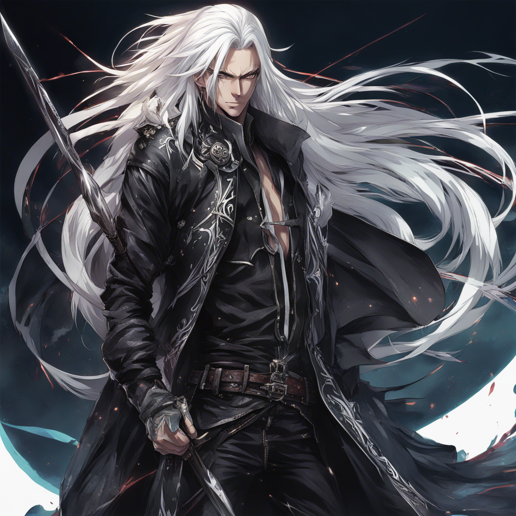 Download Serene Male Assassin With Long White