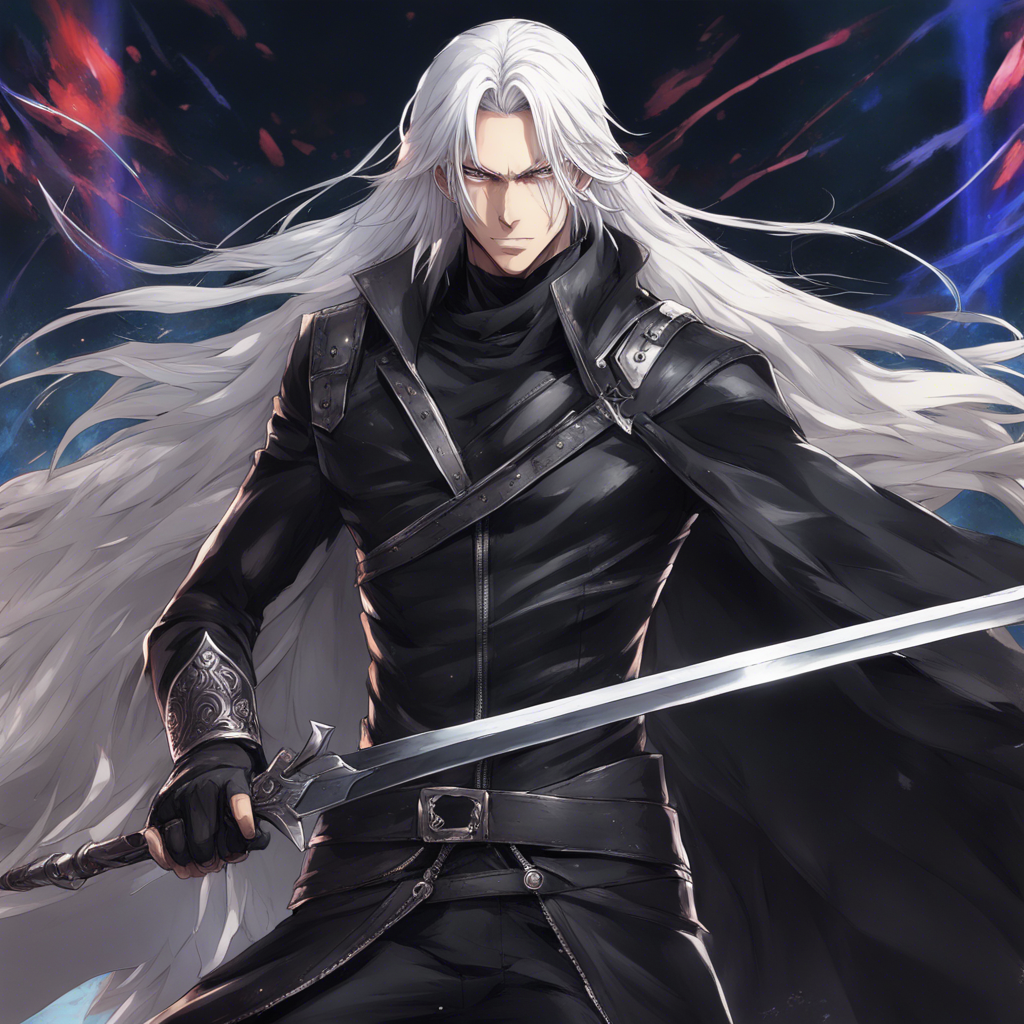 Download Serene Male Assassin With Long White