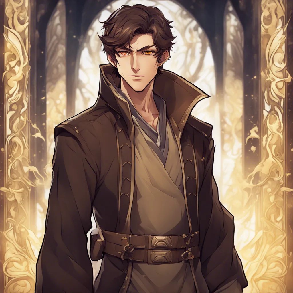 Download Singular Human Male Warlock Dark Brown