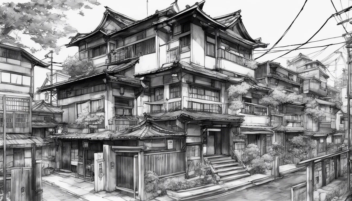 Download Sketch Drawing Black And White Japanese