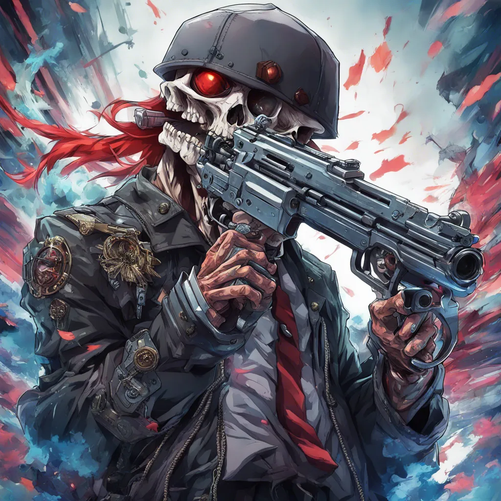 Download Skull With Gun In Mouth