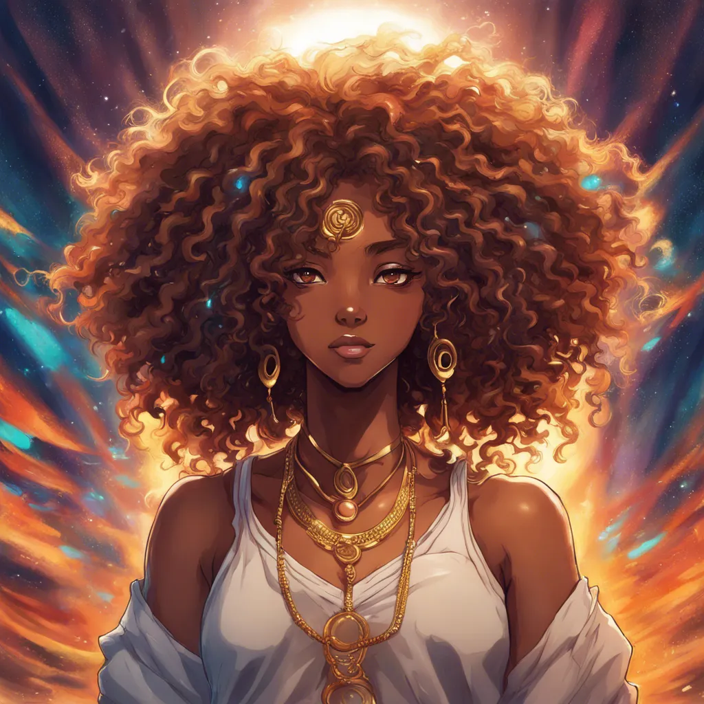 Download Spiritual Goddess Curly Hair Girl African