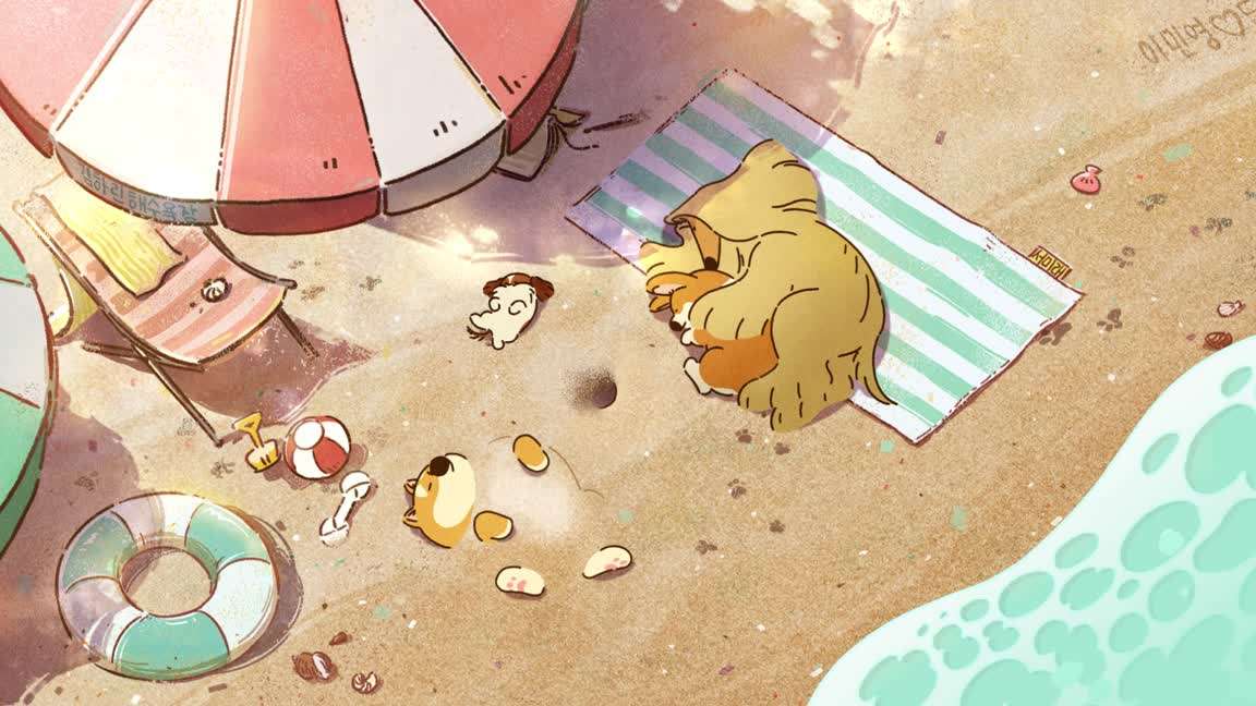 Download Beach – Doggie Corgi