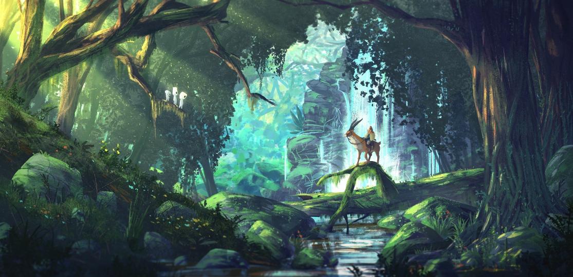 Download anime fantasy Art forest