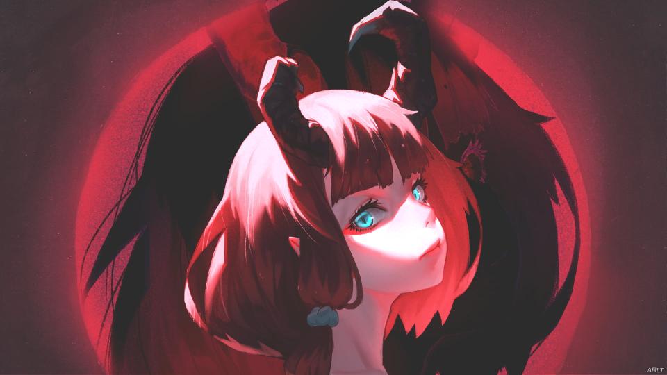 Download anime girls demon horns