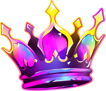 Download Purple Yellow Crown Sticker