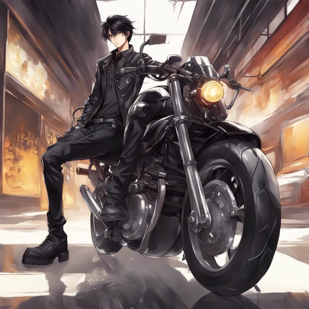 Download Tall Handsome Anime Male Full Leather